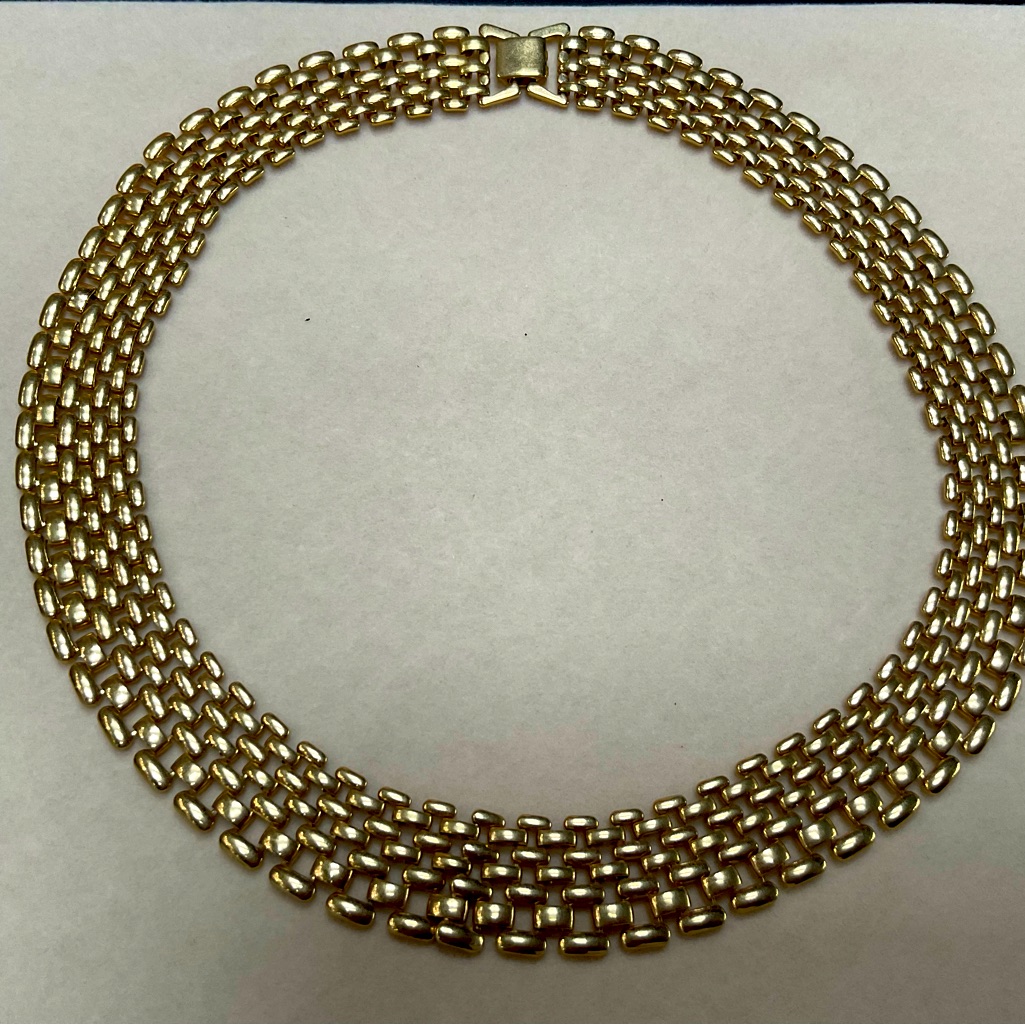 Gold Mesh Necklace